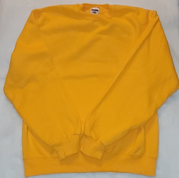 Vintage 90s Jerzees Gold Unisex NuBlend Crew Neck Sweatshirt New Without Tag - Picture 12 of 16